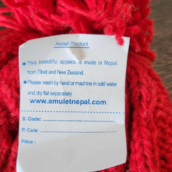 100% Wool Hat Toque Made in Nepal - Picture 4 of 5